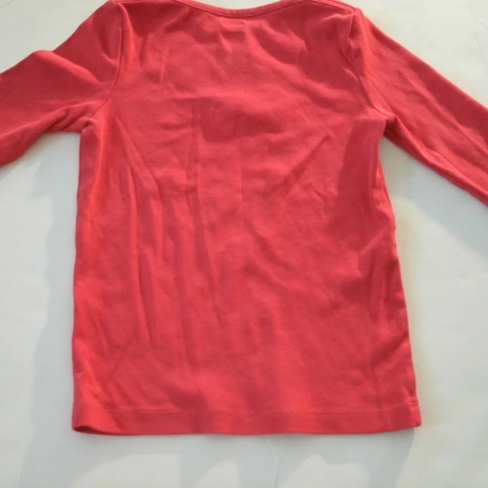 Gymboree Girls T-Shirt Red Sequins A+ Pencils School Long Sleeve Boat Neck 4